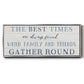 Family and Friends Gather - Floater Framed Canvas Print