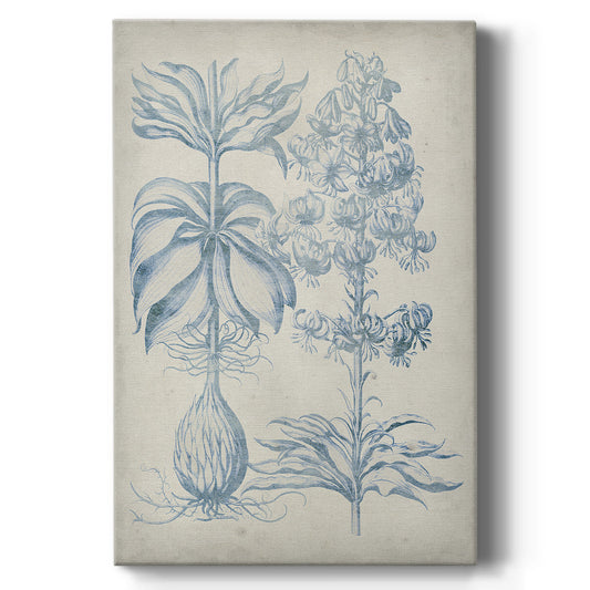 Blue Fresco Floral II - Canvas Art Print