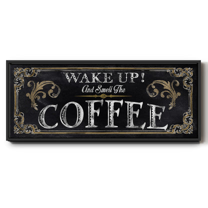 Wake Up! - Floater Framed Canvas Print