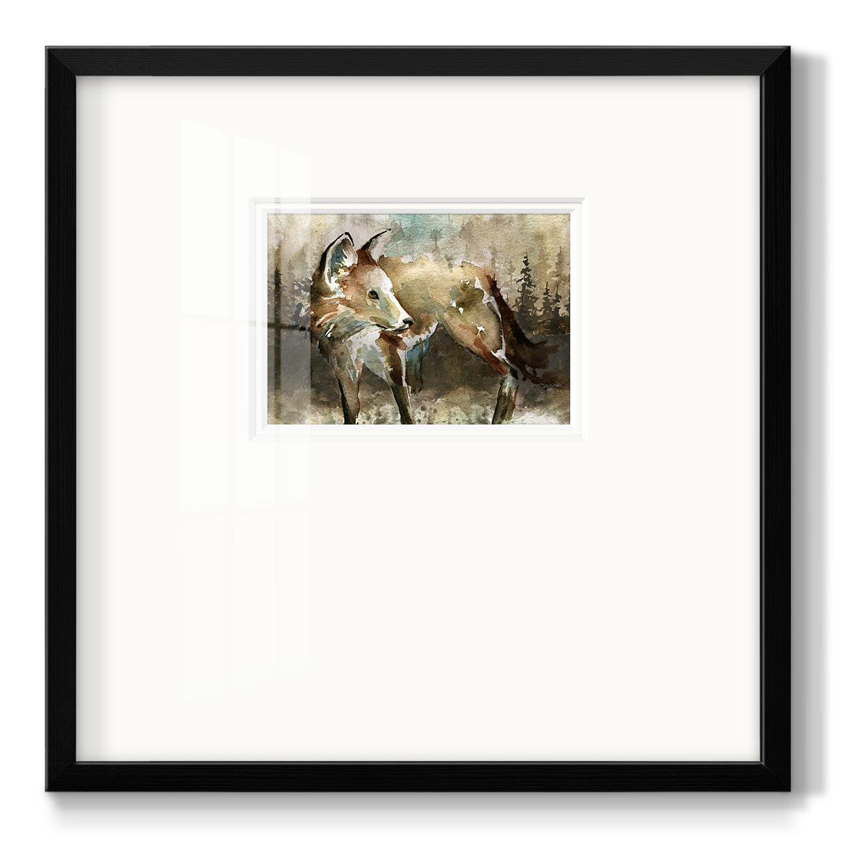 Lodge Twilight I - Double Matboard Framed Print