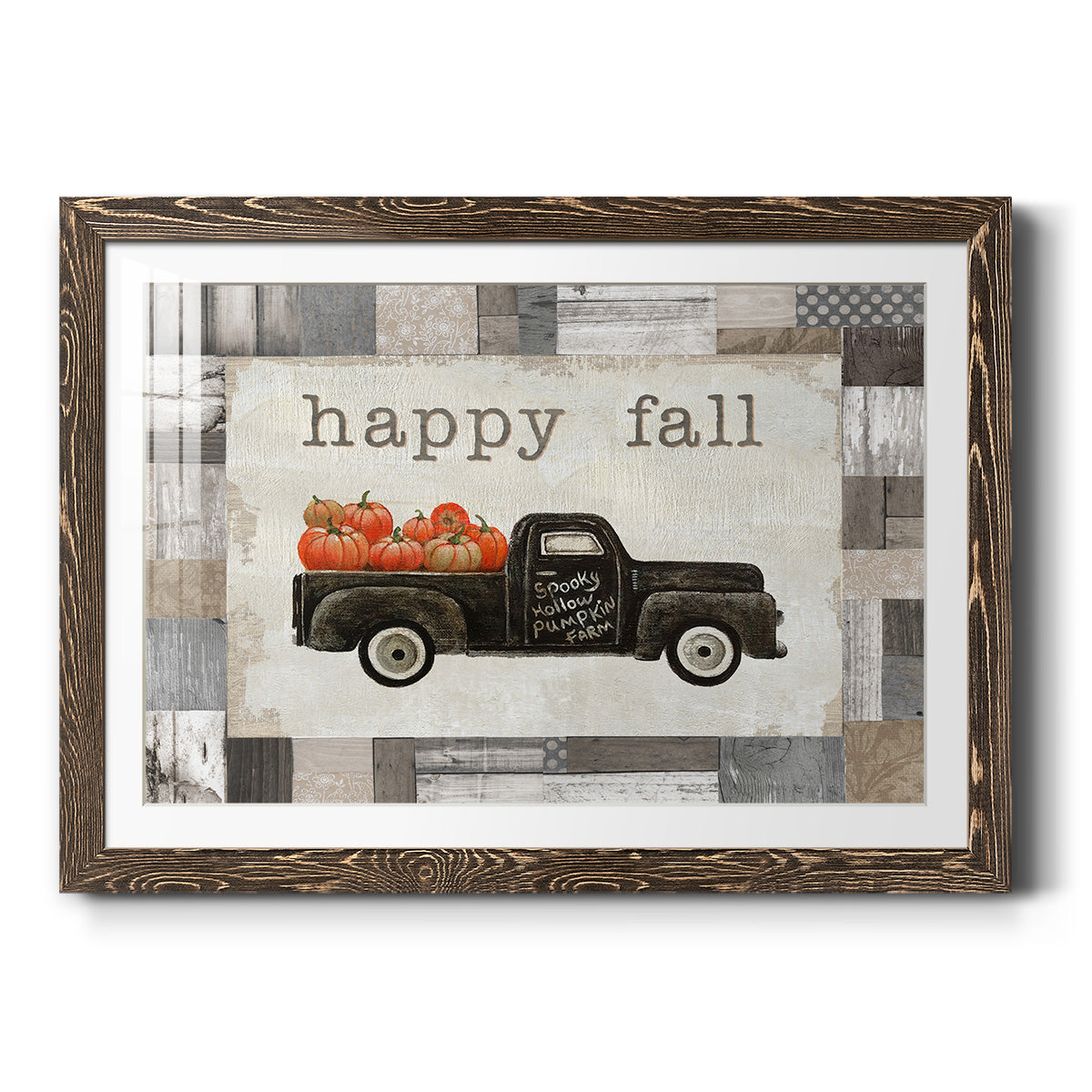 Spooky Hollow Farm - Barnwood Framed Art Print