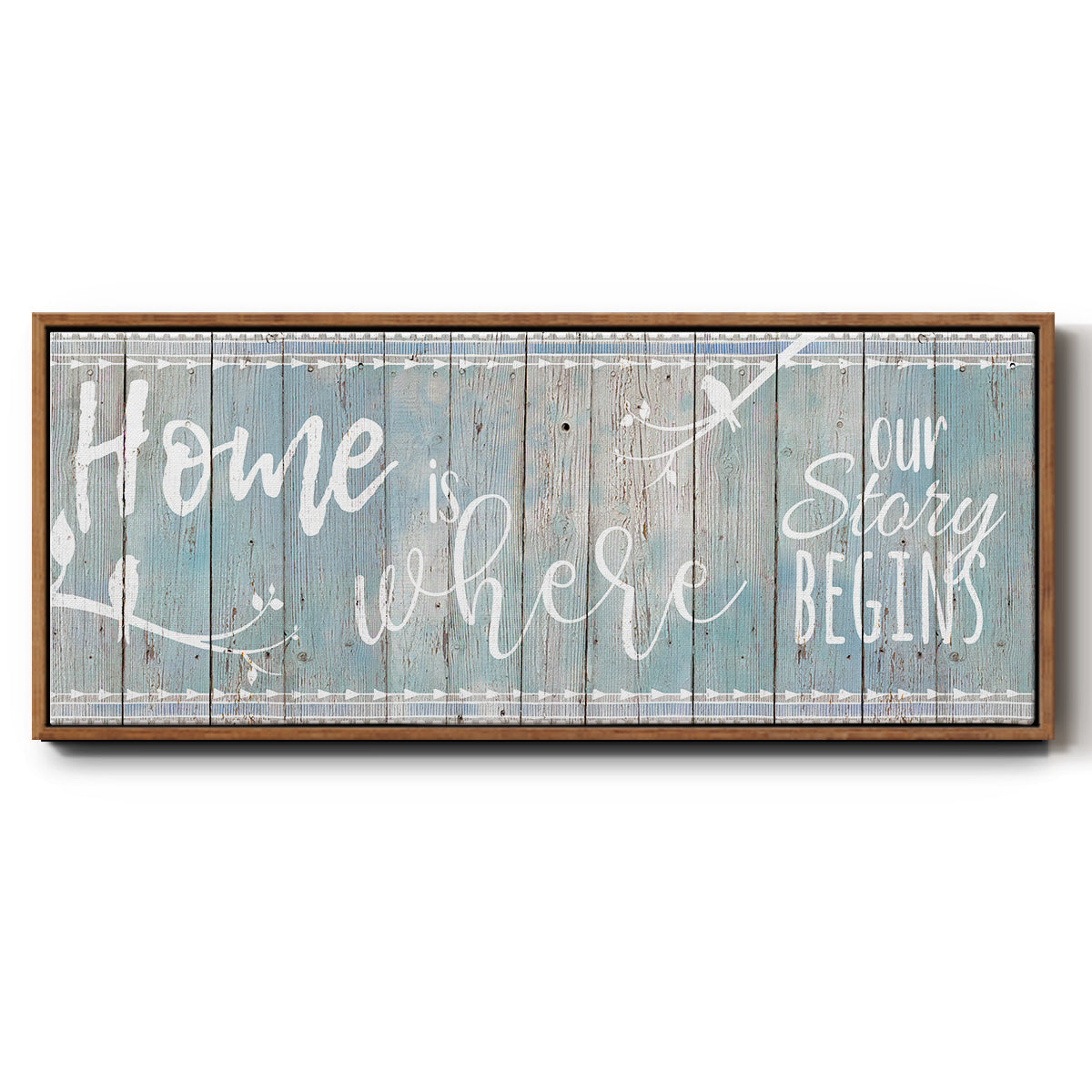 Home Story - Floater Framed Canvas Print