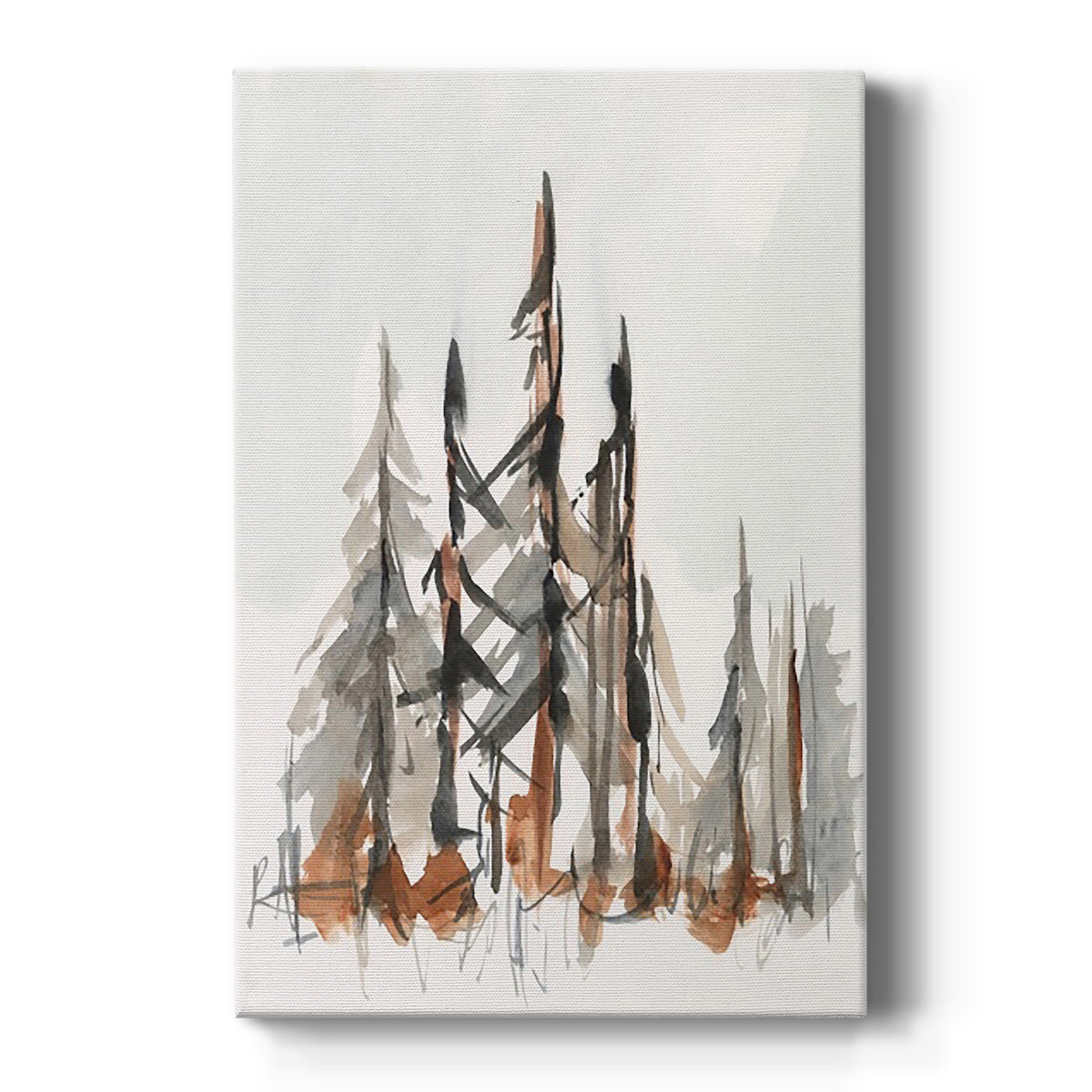 Rustic Evergreens II Premium Gallery Wrapped Canvas - Ready to Hang