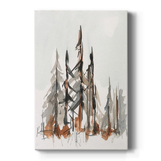 Rustic Evergreens II - Canvas Art Print