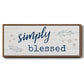 Simply Blessed - Floater Framed Canvas Print