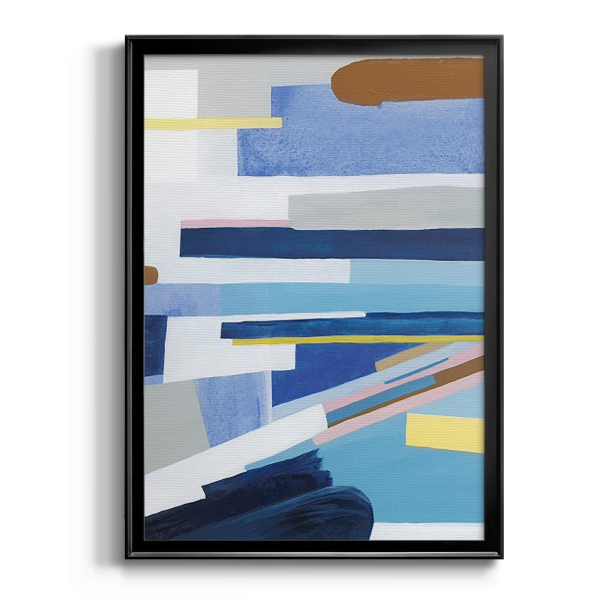 Passing Cars I - Modern Framed Canvas Print