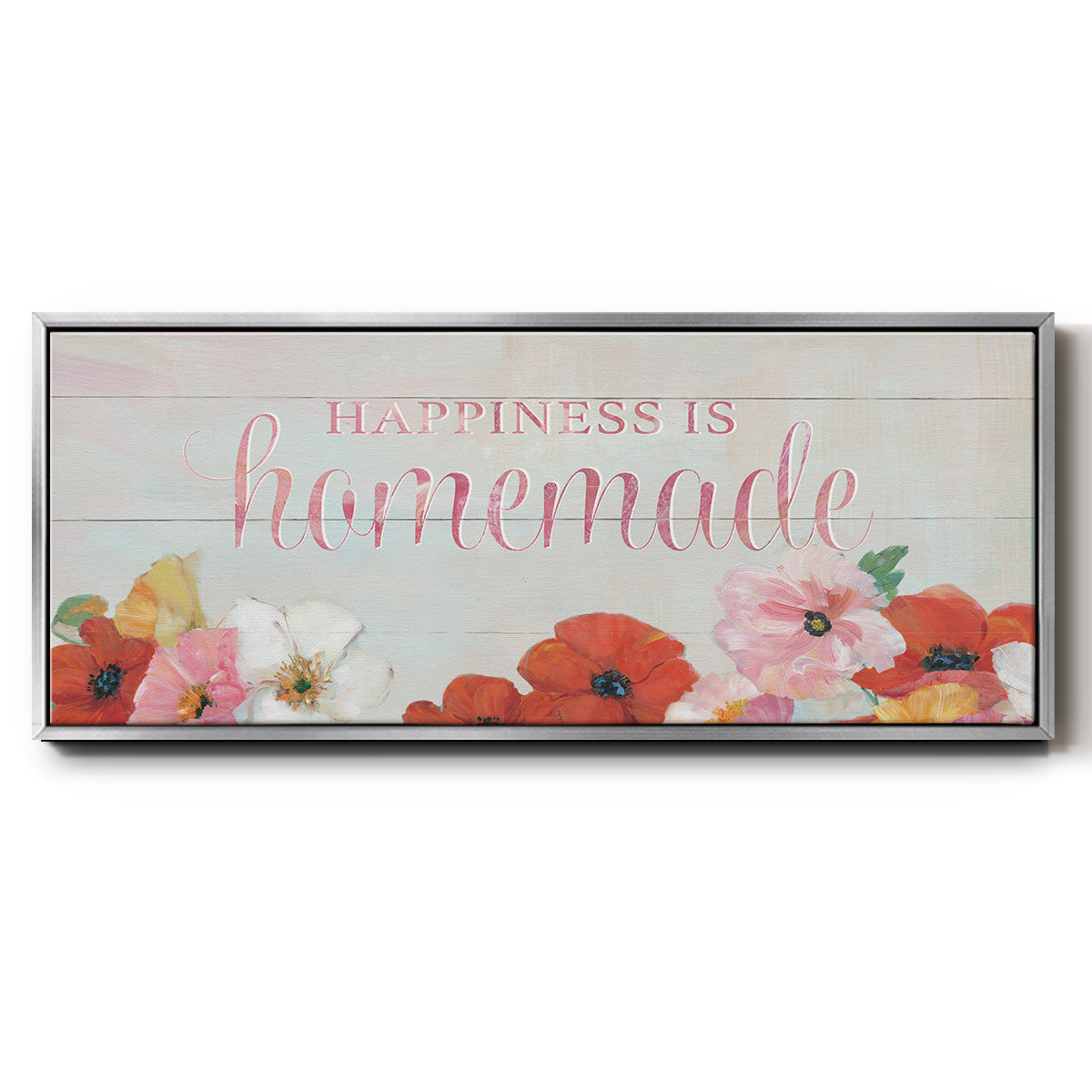 Happiness is Homemade - Floater Framed Canvas Print