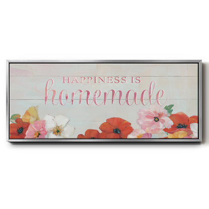 Happiness is Homemade - Floater Framed Canvas Print