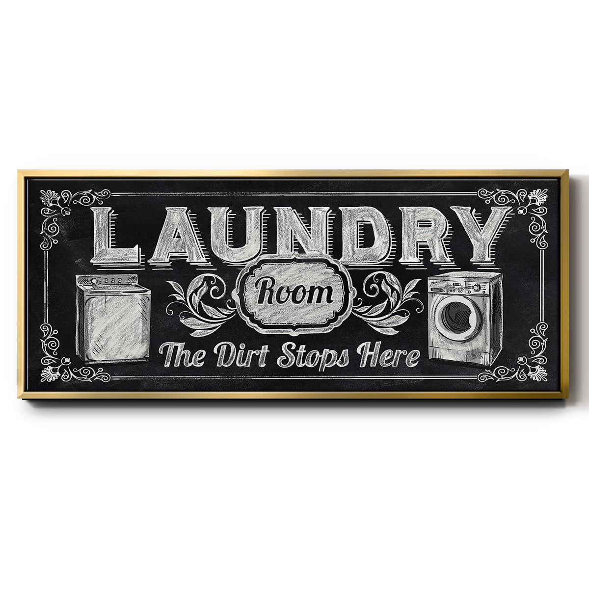 Dirt Stops Here - Floater Framed Canvas Print