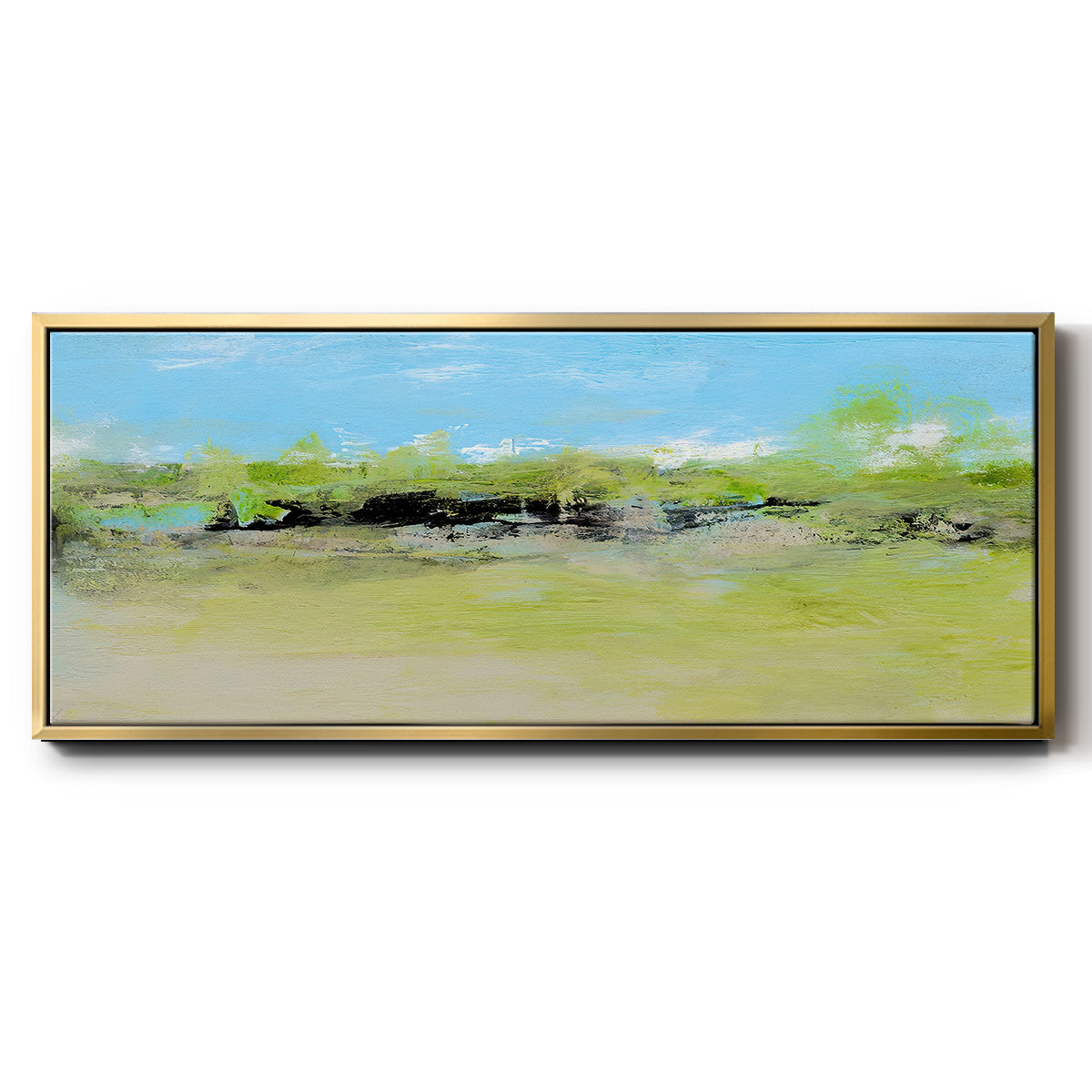 From the Terrace I - Floater Framed Canvas Print