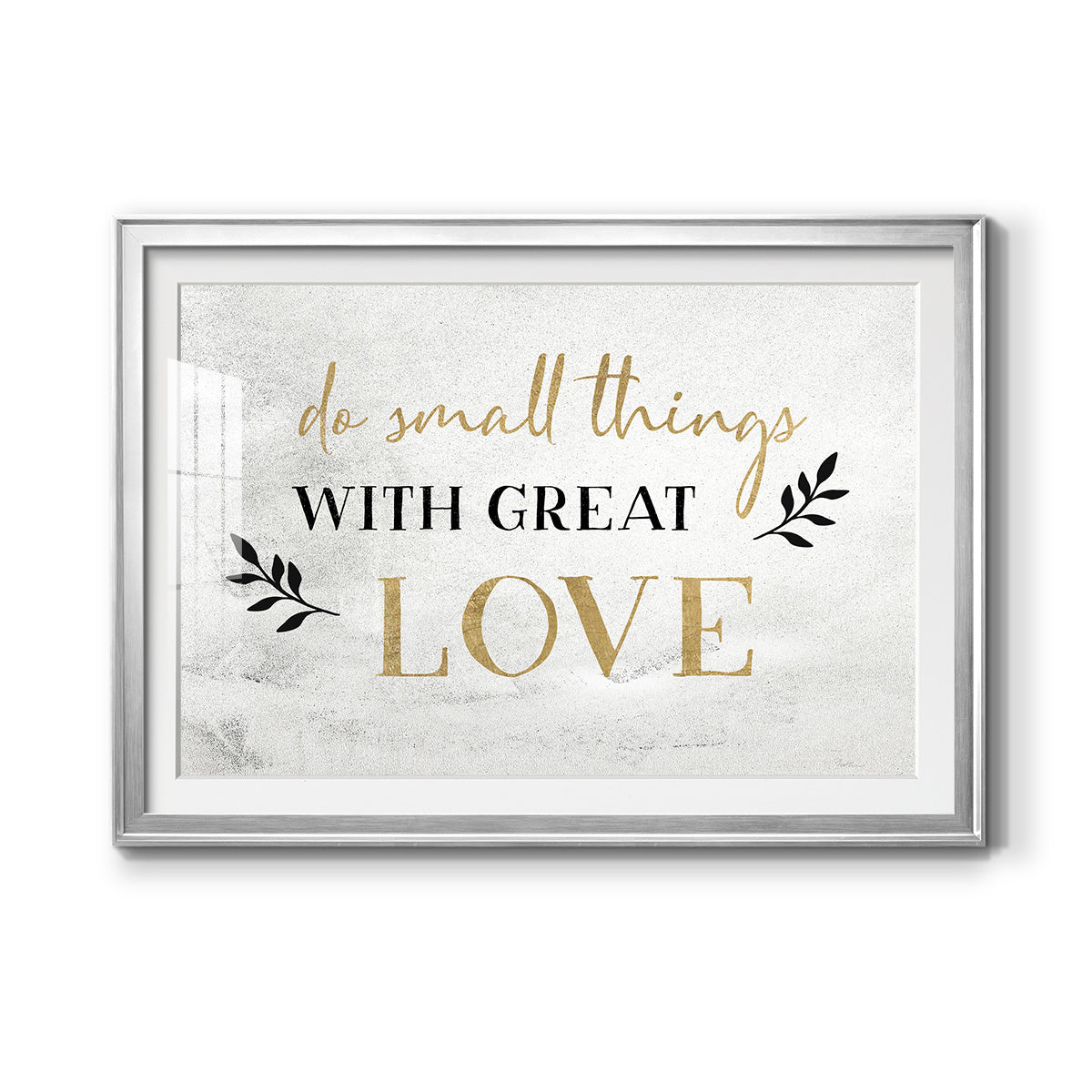 Small Things Gold Premium Framed Print - Ready to Hang