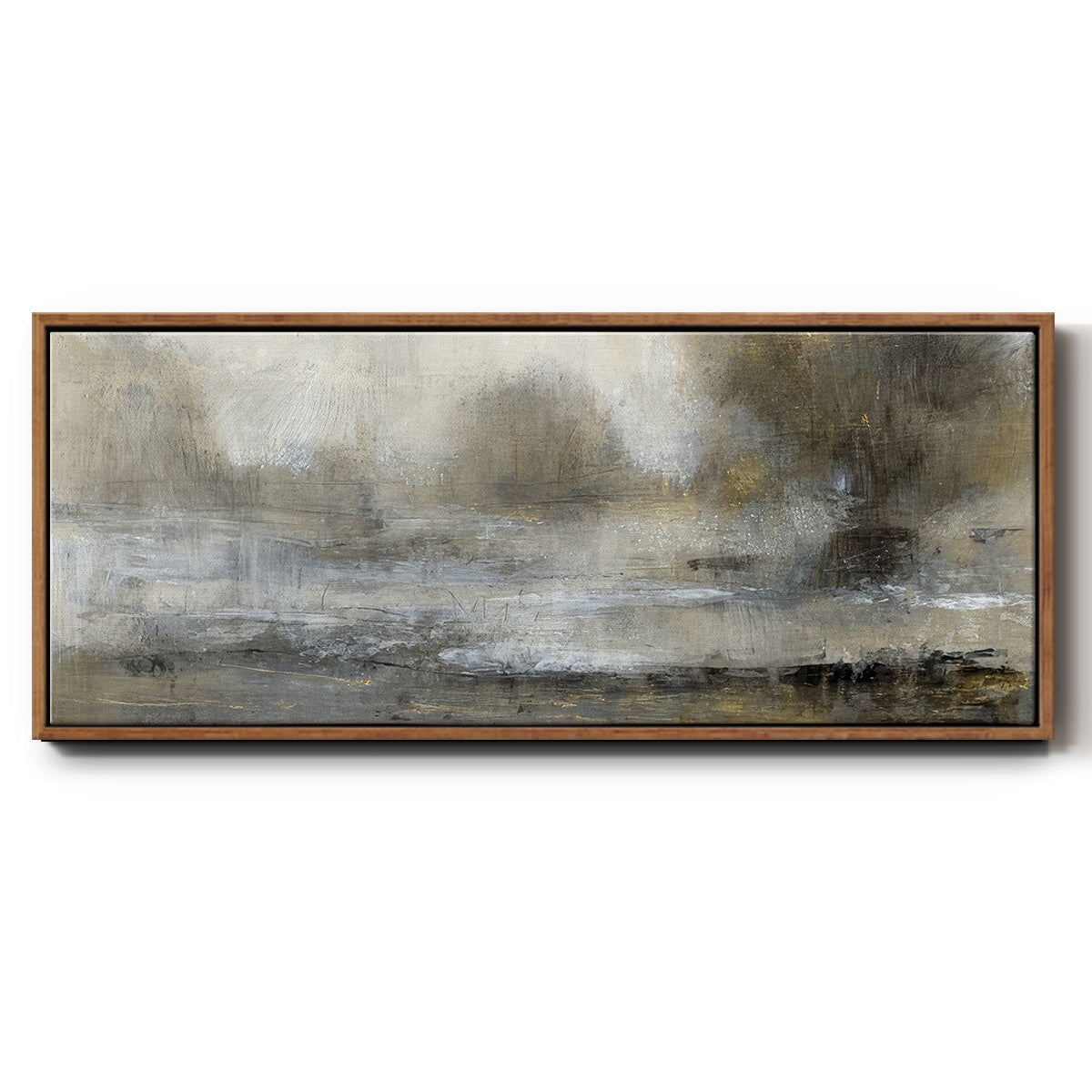 Gilt Landscape I - Floater Framed Canvas Print