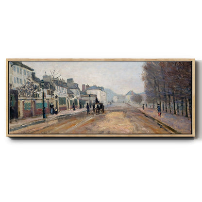 The Boulevard of Heloise in Argenteuil, 1872 - Floater Framed Canvas Print