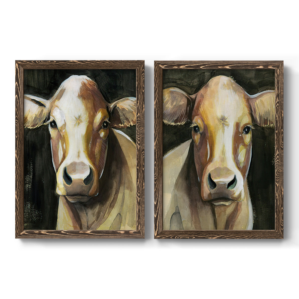 Sweet Eyes I - Premium Framed Canvas 2 Piece Set - Ready to Hang