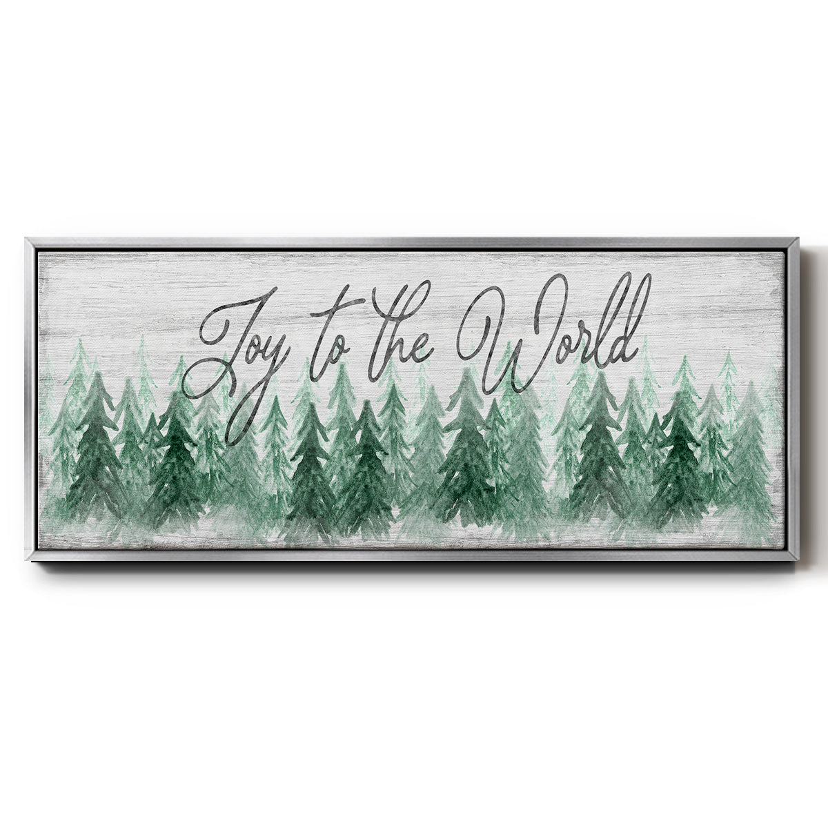 Joy to the World - Floater Framed Canvas Print