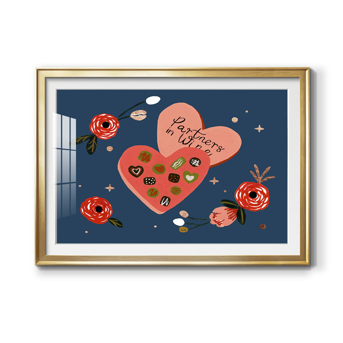 Happy Galentine I Premium Framed Print - Ready to Hang