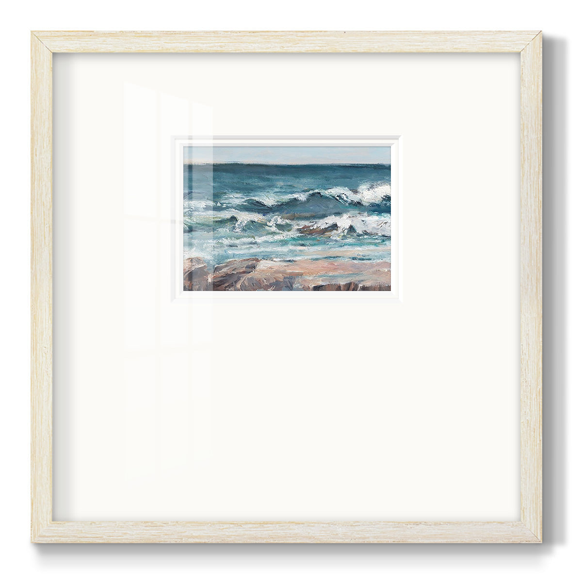 Ocean Breakers II Premium Framed Print Double Matboard