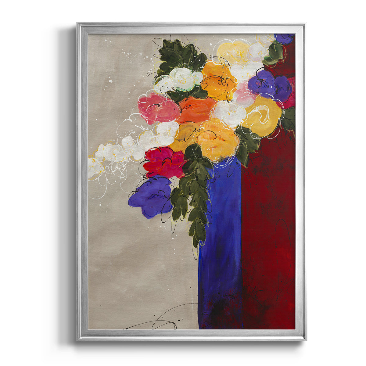 For Me - Modern Framed Canvas Print