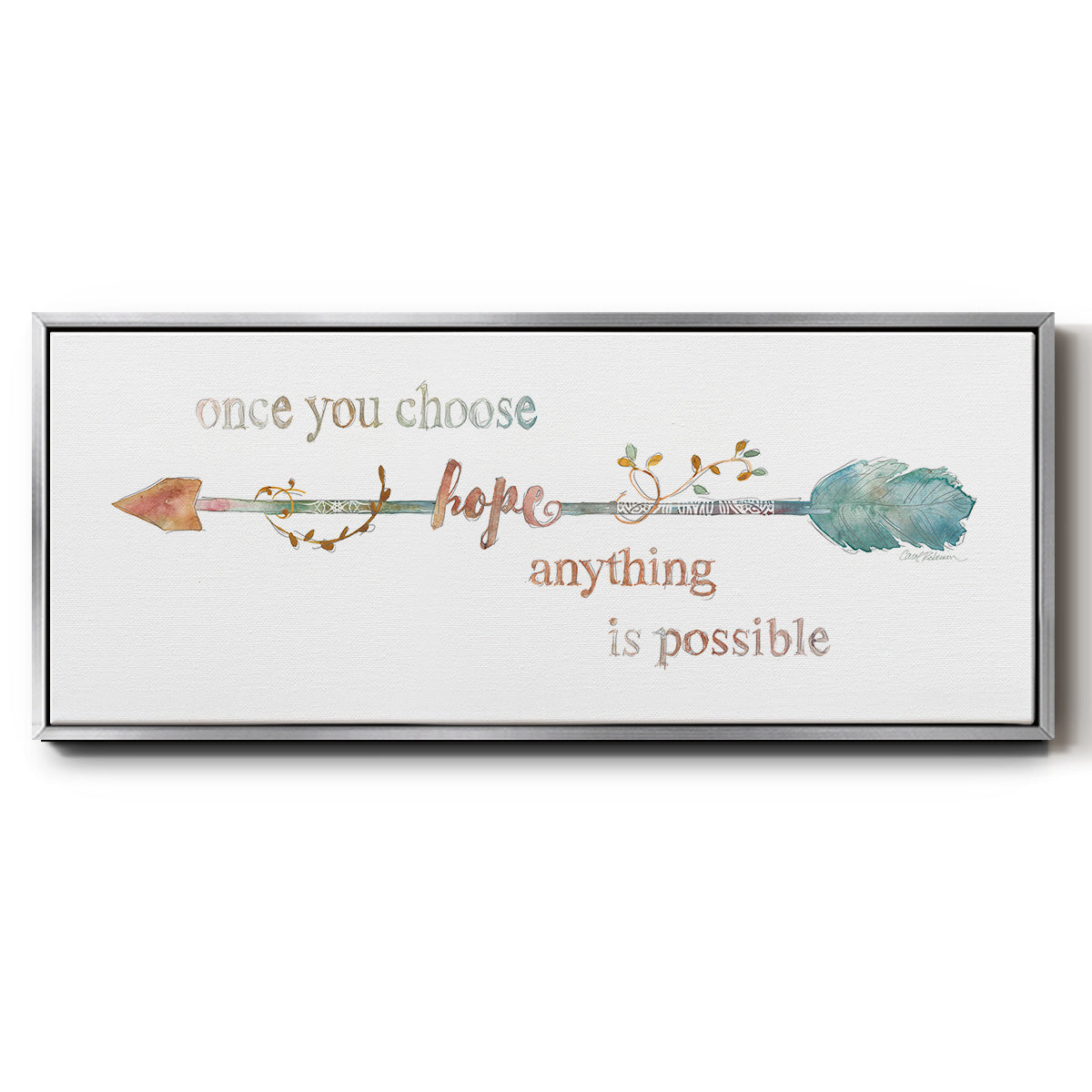 Arrow of Hope - Floater Framed Canvas Print