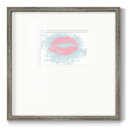 XOXO in Color Premium Framed Print Double Matboard