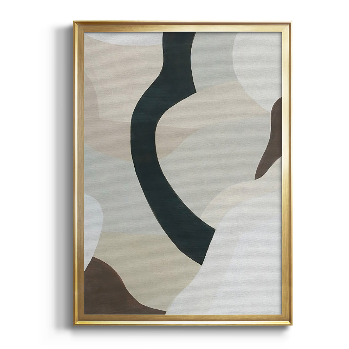 Shifting Neutrals II - Modern Framed Canvas Print