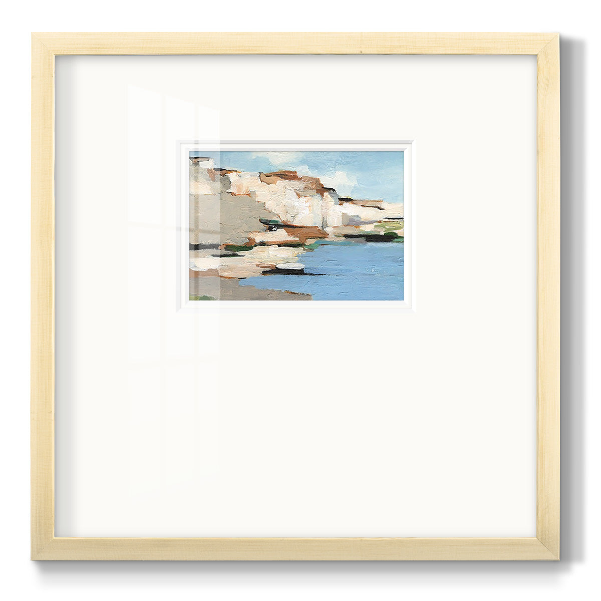 White Rock Cliffs I Premium Framed Print Double Matboard