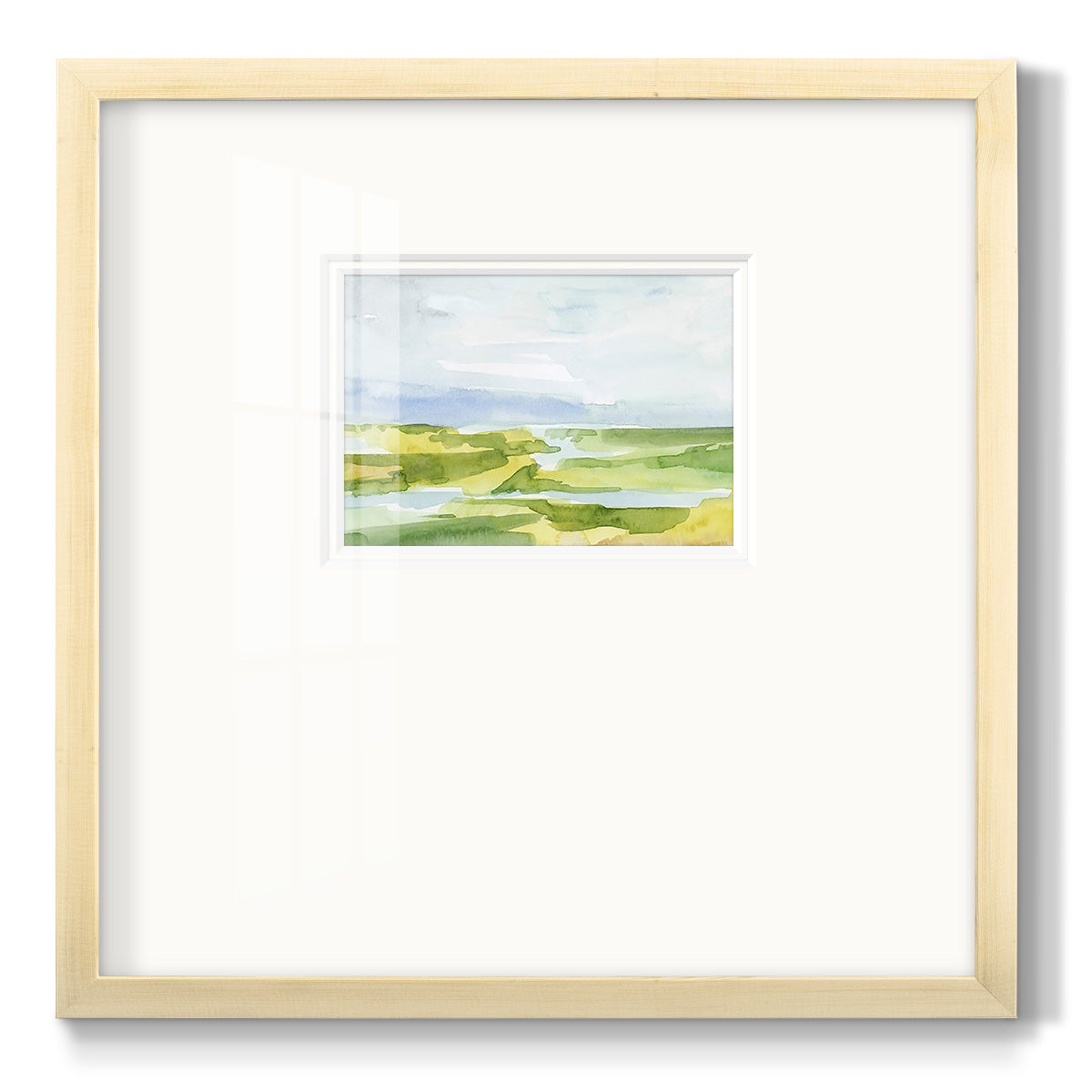 Watery Lowlands III Premium Framed Print Double Matboard