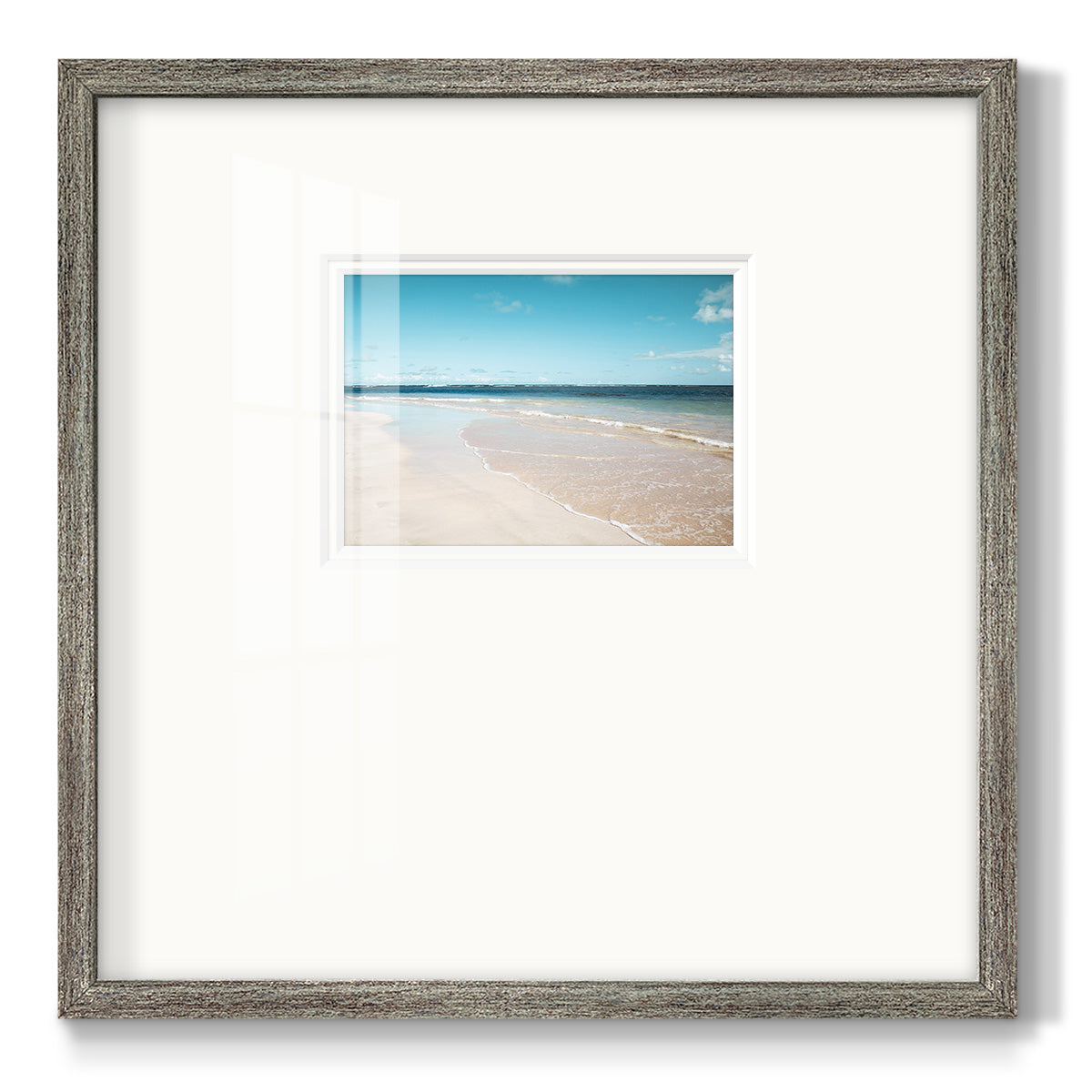 Sugar Sand Beach Premium Framed Print Double Matboard