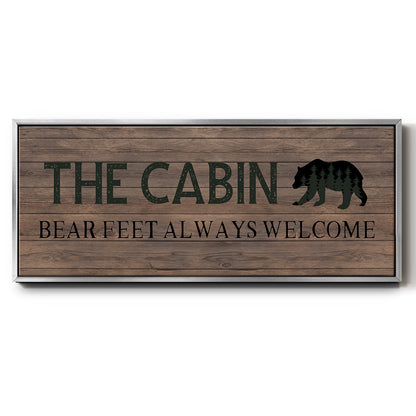 Bear Feet - Floater Framed Canvas Print
