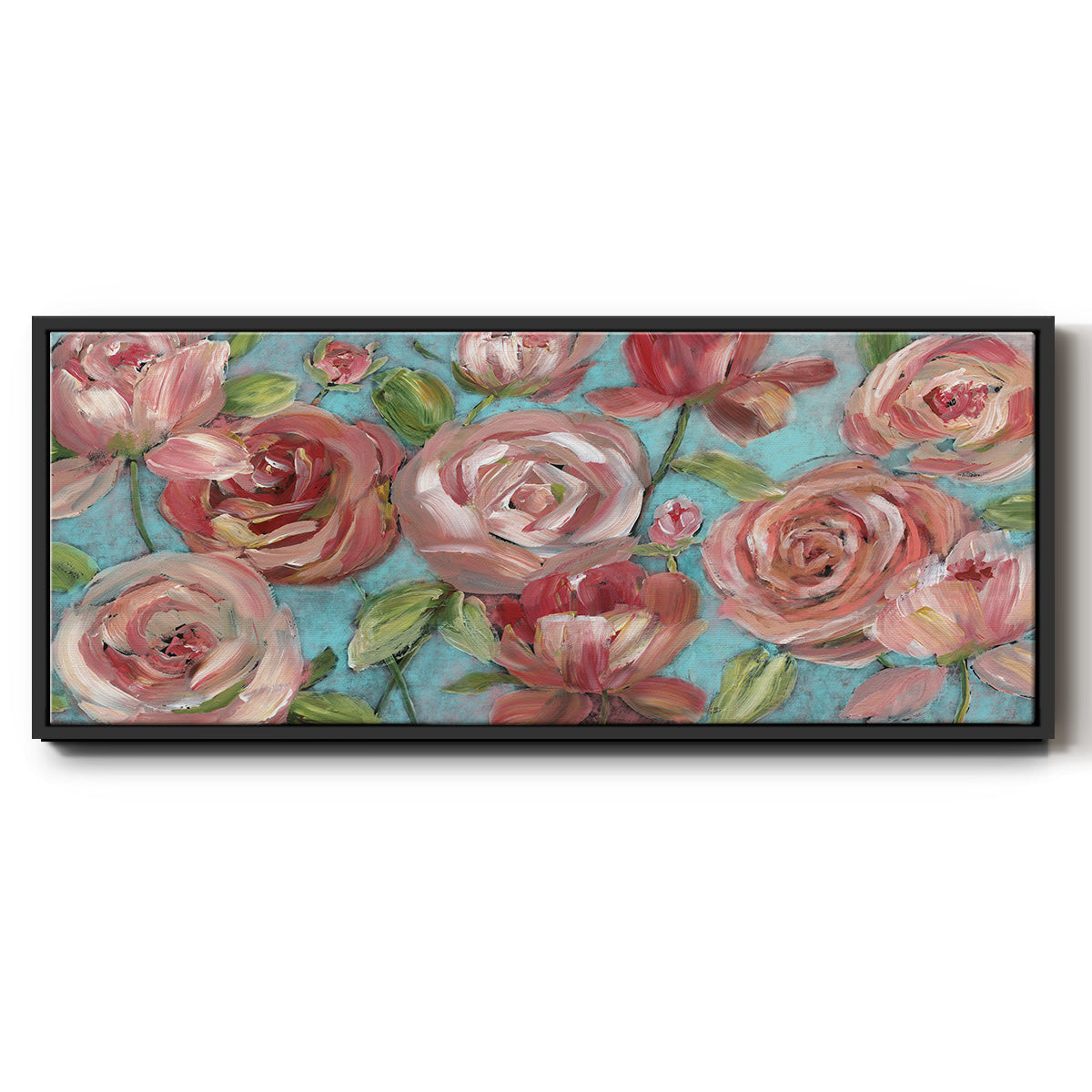 Peaches and Cream - Floater Framed Canvas Print