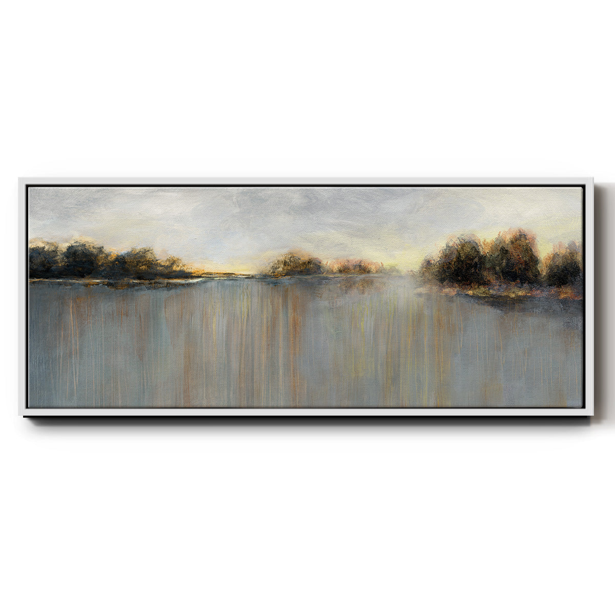 Rain at Dawn - Floater Framed Canvas Print