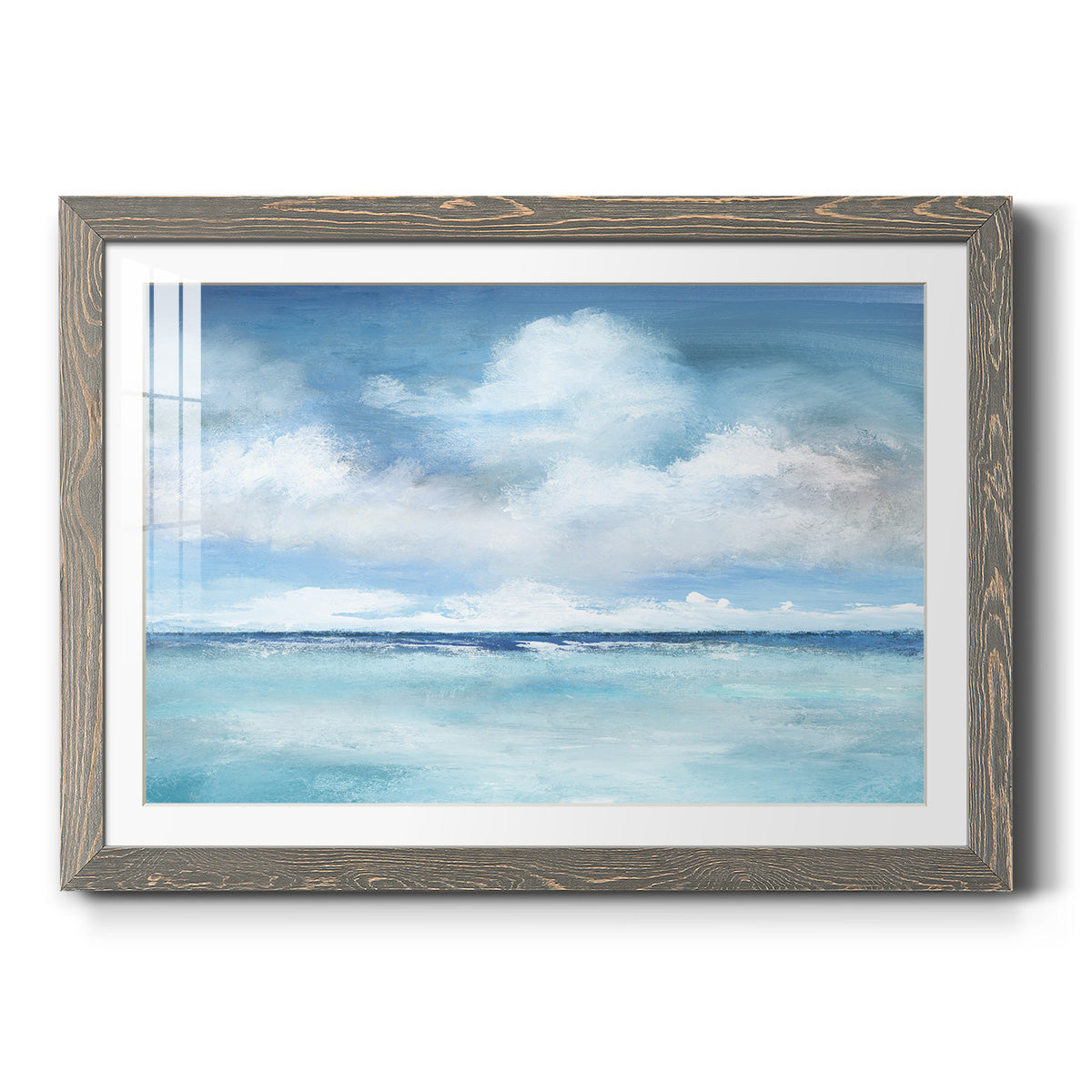 Caribbean Clouds - Barnwood Framed Art Print