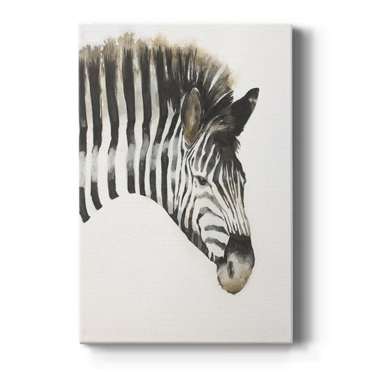 Zebra Stripes Premium Gallery Wrapped Canvas - Ready to Hang