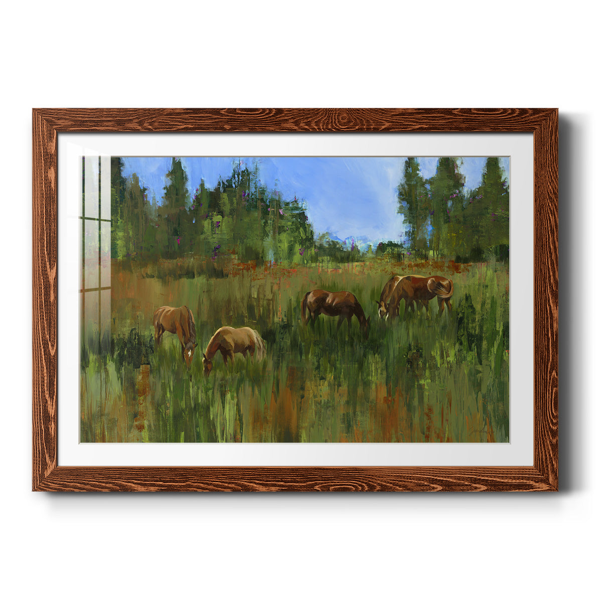 The Grass Is Always Greener - Barnwood Framed Art Print