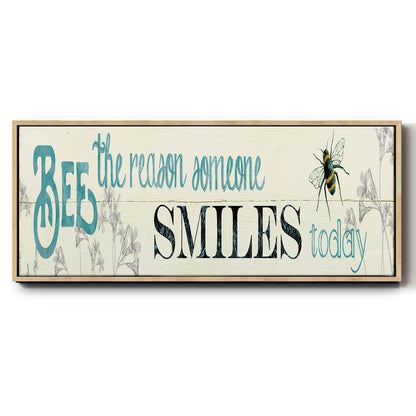 Bee The Reason - Floater Framed Canvas Print