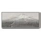 Mount Shasta - Floater Framed Canvas Print