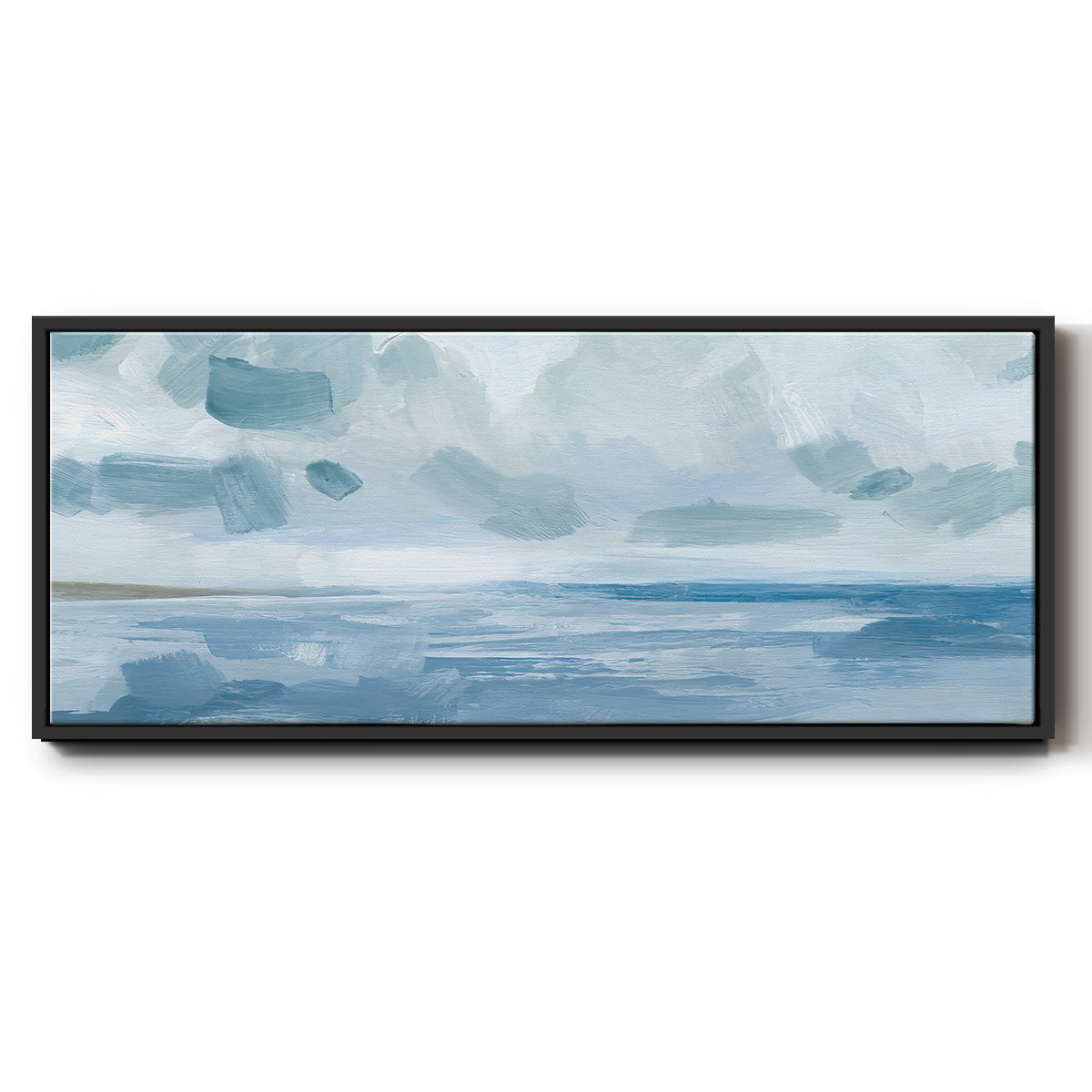Calm Seascape I - Floater Framed Canvas Print