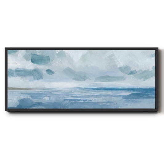 Calm Seascape I - Floater Framed Canvas Print