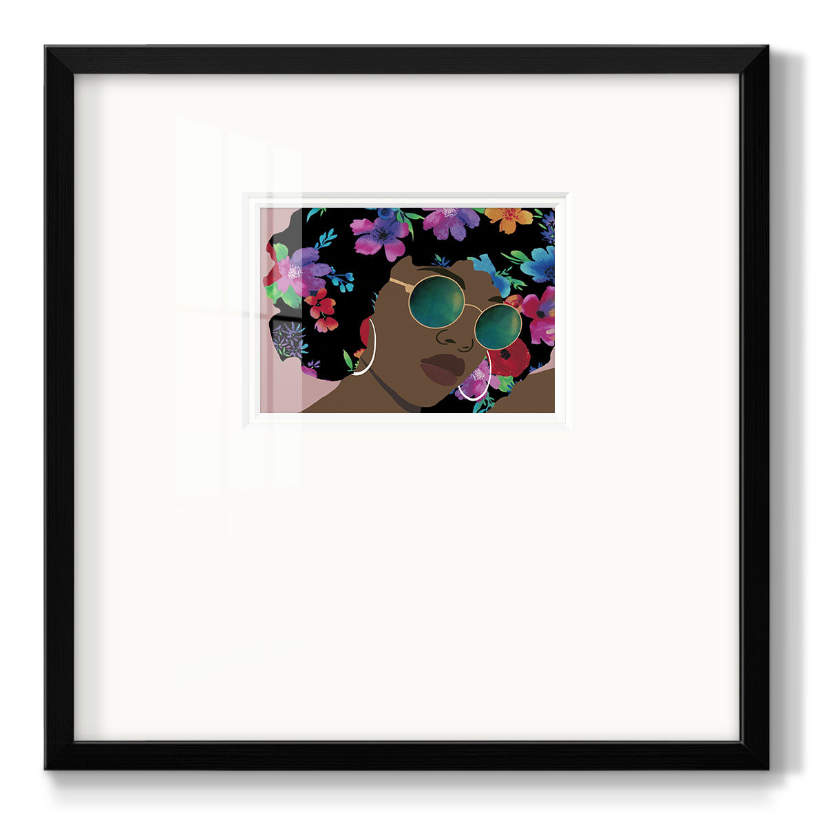 Butterfly Diva II - Double Matboard Framed Print