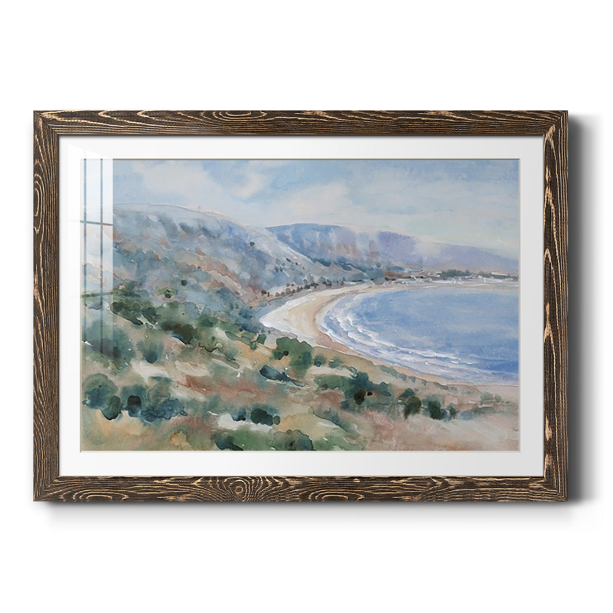Coastal Mist II - Barnwood Framed Art Print