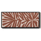 Terra Cotta Block Palms IV - Floater Framed Canvas Print