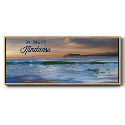 Kindness - Floater Framed Canvas Print