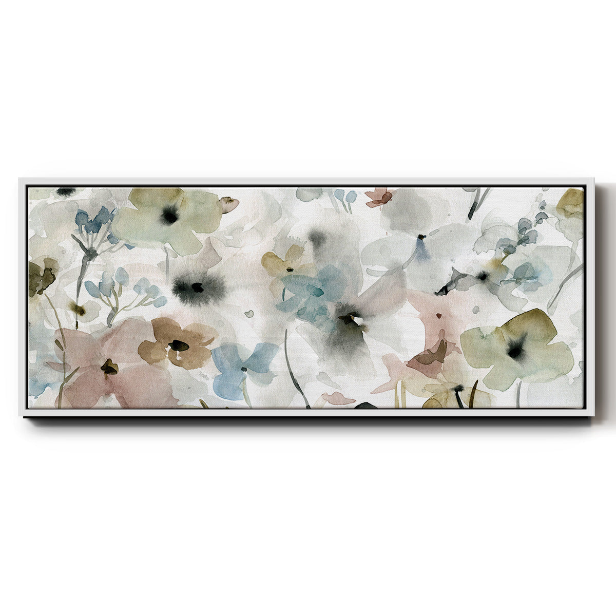 Evening Garden - Floater Framed Canvas Print