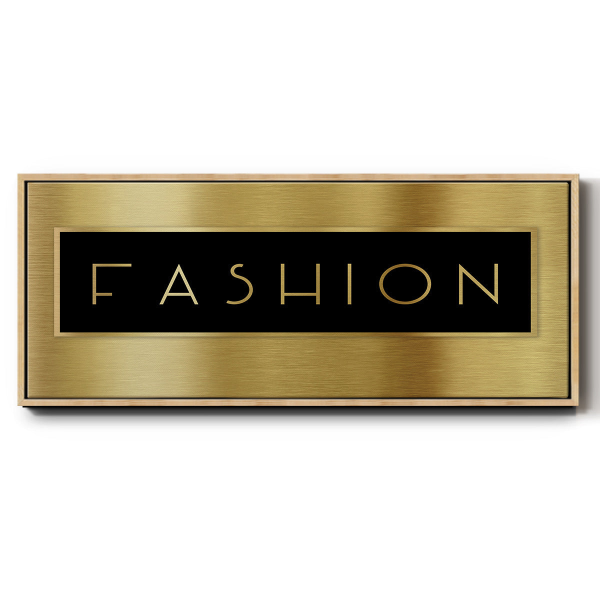 Gold Fashion - Floater Framed Canvas Print