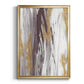 Tumultuous Amethyst I - Modern Framed Canvas Print