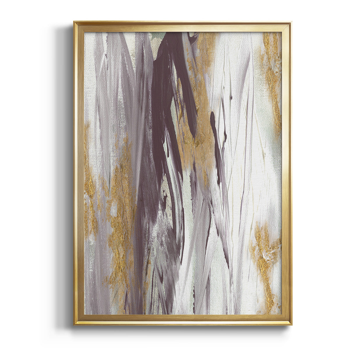 Tumultuous Amethyst I - Modern Framed Canvas Print