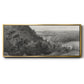 East Rock, New Haven - Floater Framed Canvas Print
