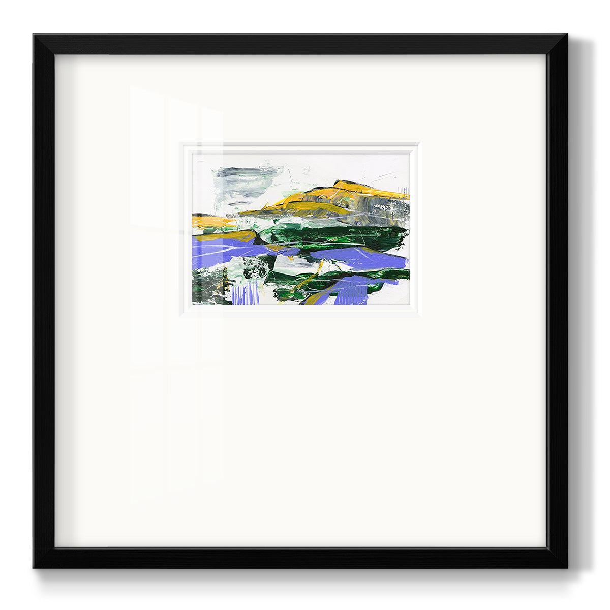 Silent Mountain VI Premium Framed Print Double Matboard