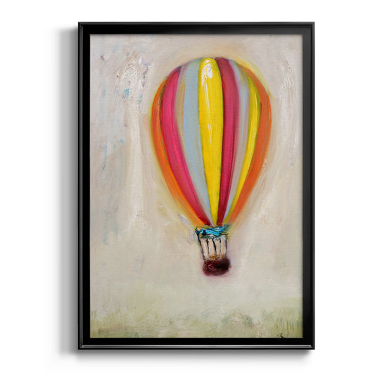 Lucky Hot Air Balloon -  Framed Canvas Print