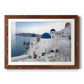 Santorini Sunrise - Barnwood Framed Art Print